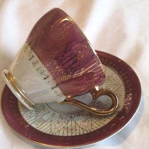 Vintage bone teacup and saucer set